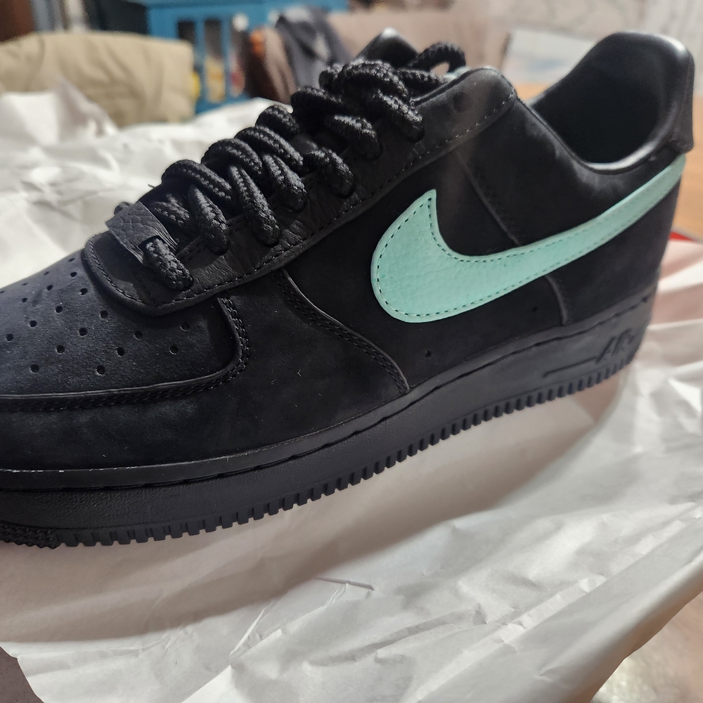 Nike Black and Teal Sneakers